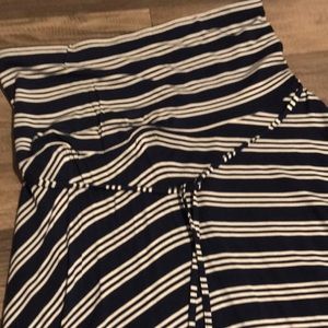 Motherhood high-low strapless maternity dress.